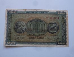 Griechenland ++ 100`000 Drachmen 1944